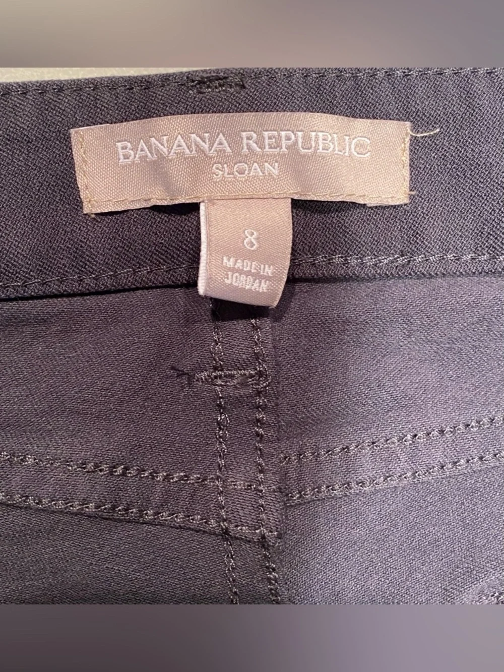 Banana Republic Sloan-Fit Side-Stripe Skinny Ankle Pant, size 8